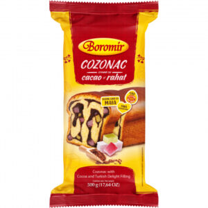 Cozonac Boromir s kakaem a rahatem  500g