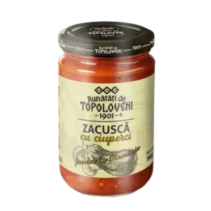 Zacusca cu ciupeci  Zacusca lilková s houbami  300g